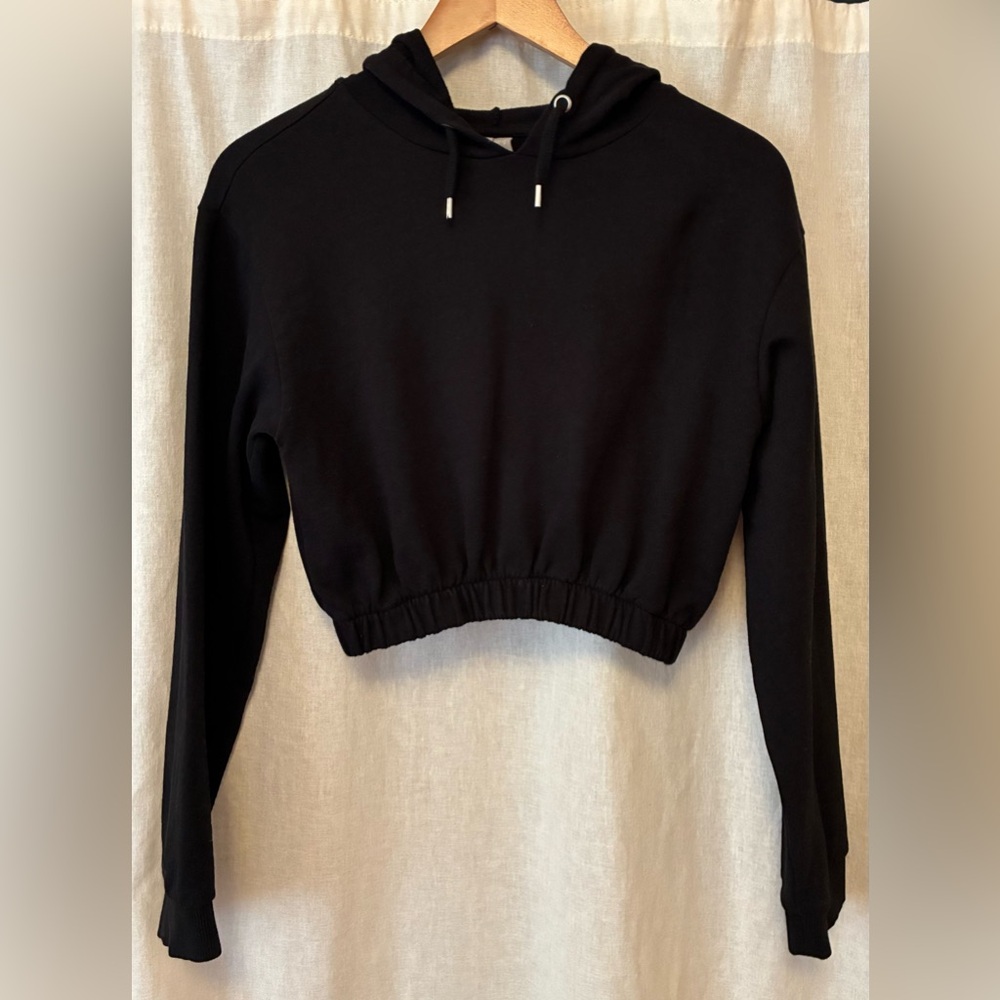 ASOS Black Cropped Hoodie